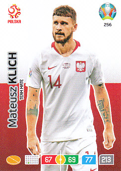 Mateusz Klich Poland Panini UEFA EURO 2020#256